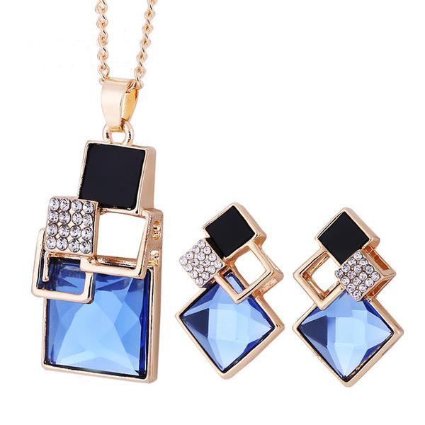 Square Geometry Jewelry Sets