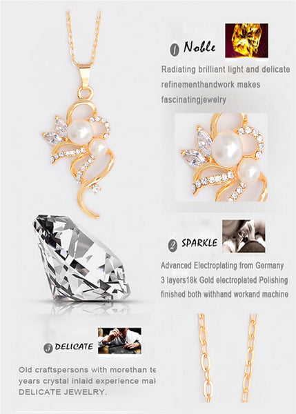 Austrian Pearl Jewelry Set