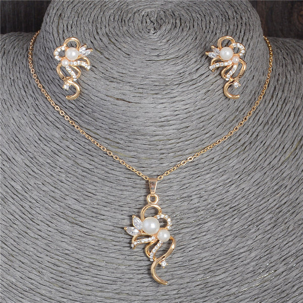 Austrian Pearl Jewelry Set