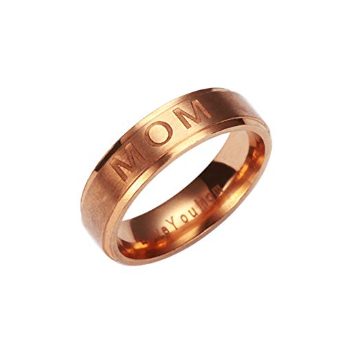 Fashion Mom/Dad Stainless Steel Carving Ring