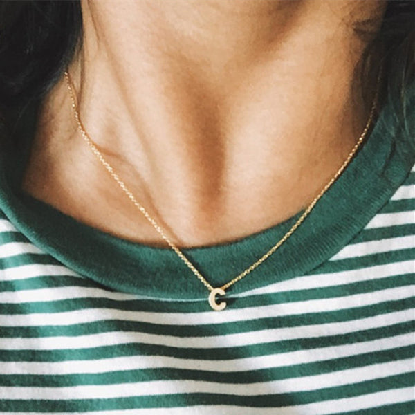 Initials Letter Necklace