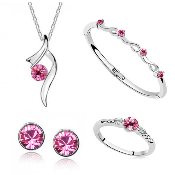 Fashion Austrian Crystal Pendant Necklace