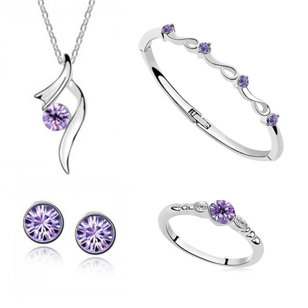 Fashion Austrian Crystal Pendant Necklace