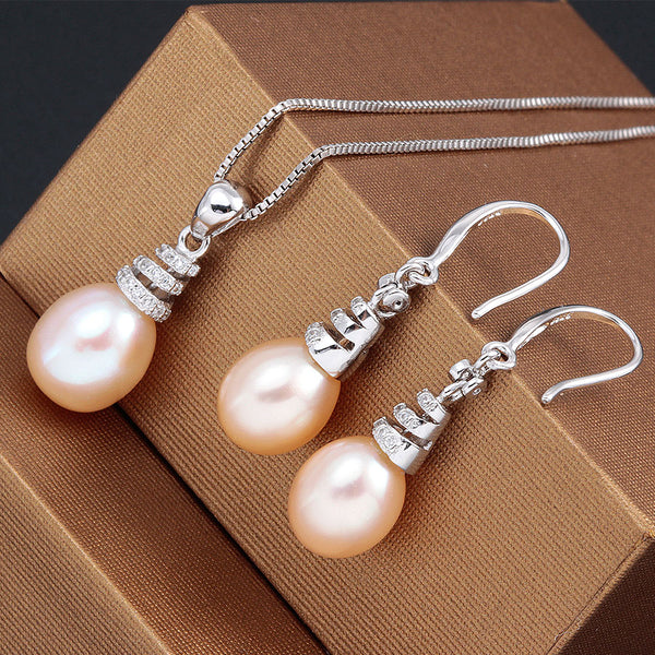 Sterling Silver Water Drop Accessories Sets