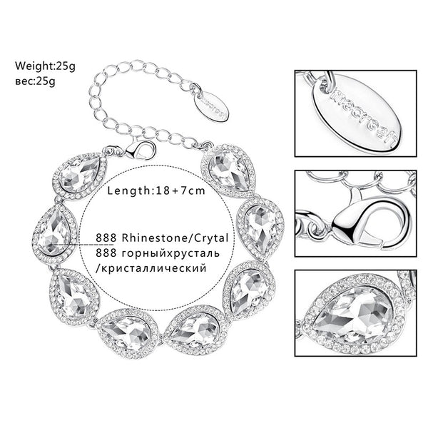 Teardrop Bracelet Earrings Sets