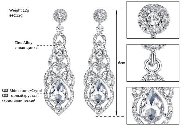 Teardrop Bracelet Earrings Sets
