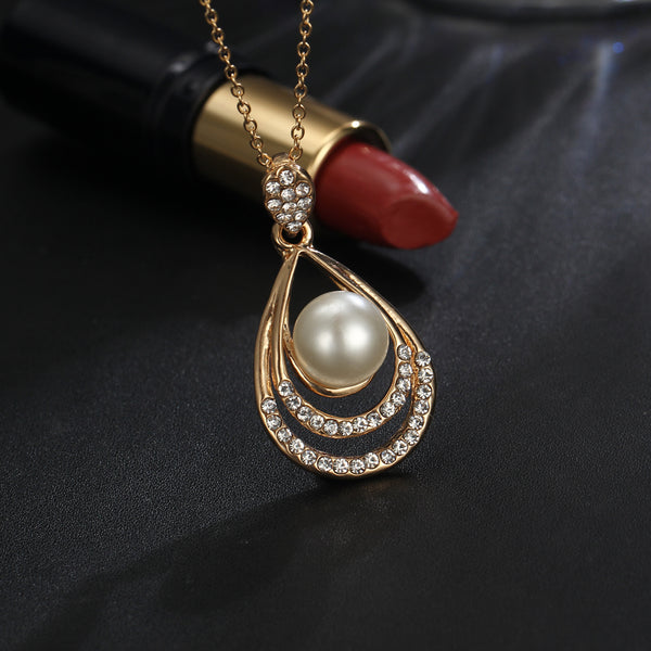 Water Drop Pearl Stud Jewelry Set