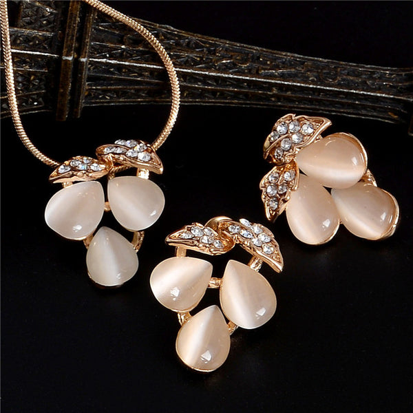 Luxury Wedding Bridal Rhinestone Jewelry Set