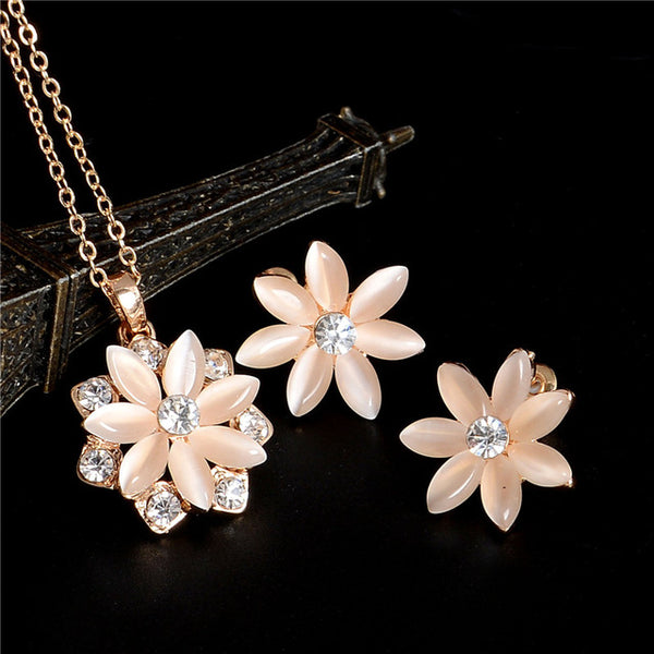 Luxury Wedding Bridal Rhinestone Jewelry Set