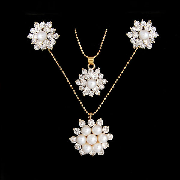 Luxury Wedding Bridal Rhinestone Jewelry Set