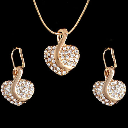 Luxury Wedding Bridal Rhinestone Jewelry Set