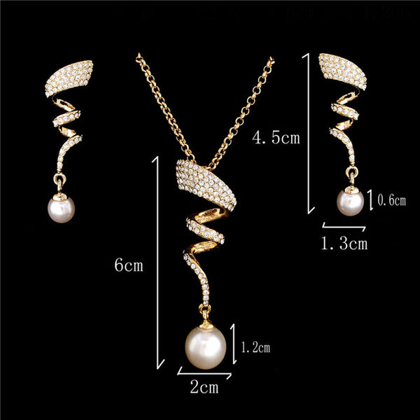 Elegant Simulated Bridal Jewelry Sets