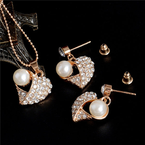 Elegant Simulated Bridal Jewelry Sets