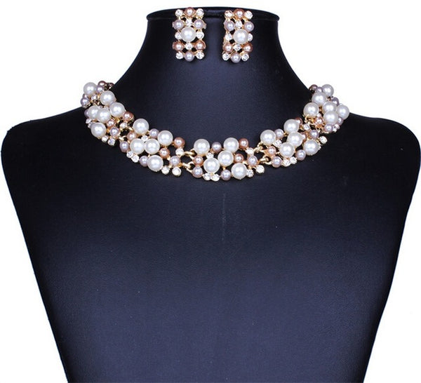 Elegant Simulated Bridal Jewelry Sets