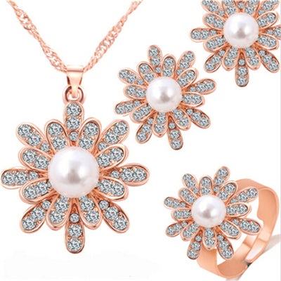Elegant Simulated Bridal Jewelry Sets