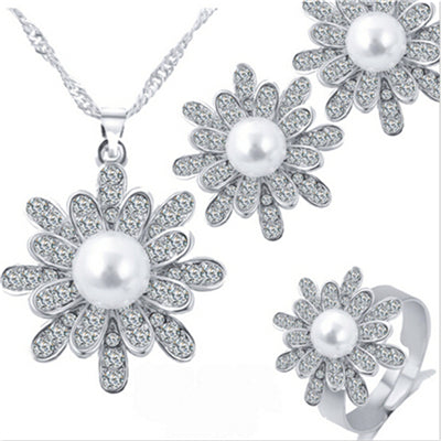 Elegant Simulated Bridal Jewelry Sets