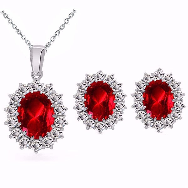 Fashion Crystal Stone Wedding Jewelry Sets