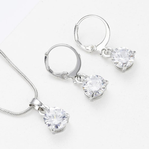 Fashion Cubic Zircon Hypoallergenic Jewelry Set