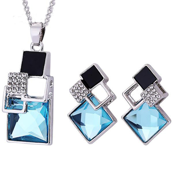 Square Geometry Jewelry Sets