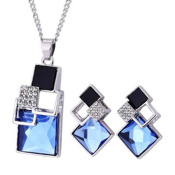 Square Geometry Jewelry Sets