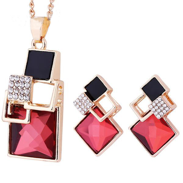 Square Geometry Jewelry Sets