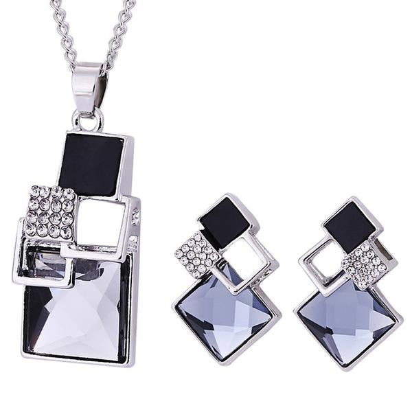 Square Geometry Jewelry Sets