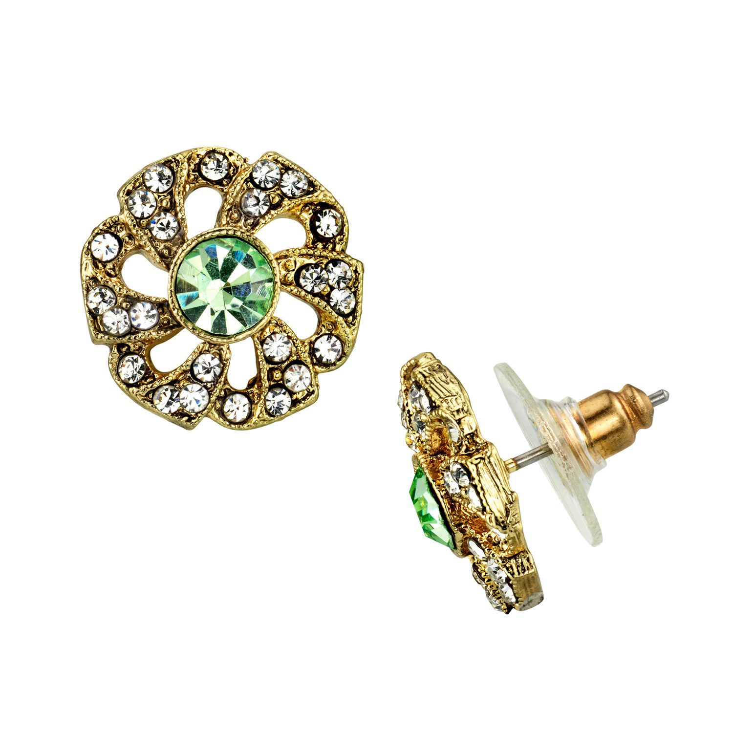 Downton Abbey Flower Stud Earrings