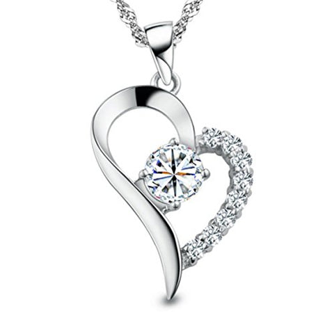 Only One in My Heart Sterling Silver Pendant Necklace