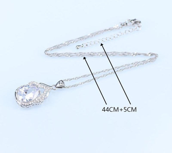 Crystal Water Drop Jewelry Sets