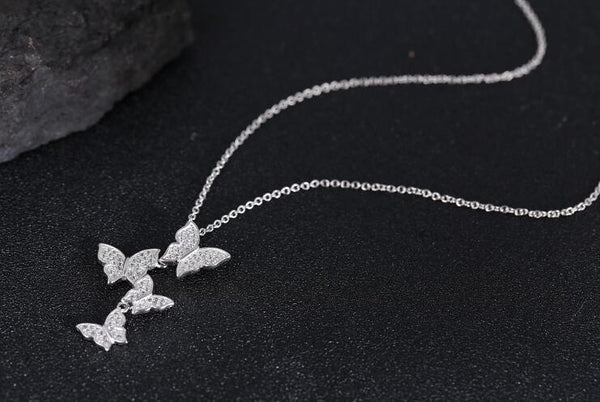 Zircon Butterfly Necklaces & Pendants