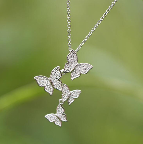 Zircon Butterfly Necklaces & Pendants