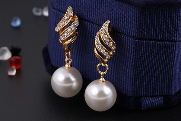 Simulated Pearl Wedding Party Jewelry Sets