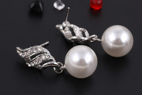 Simulated Pearl Wedding Party Jewelry Sets