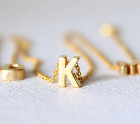 Initials Letter Necklace