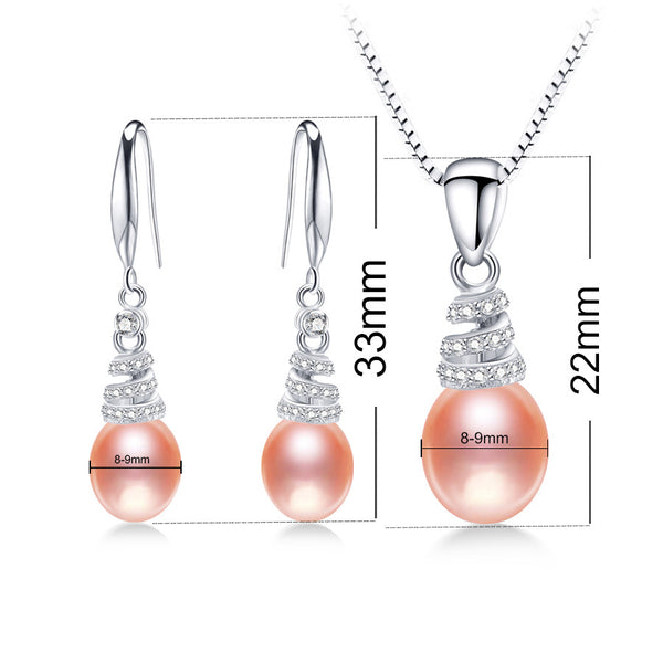 Sterling Silver Water Drop Accessories Sets