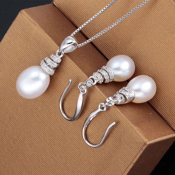 Sterling Silver Water Drop Accessories Sets