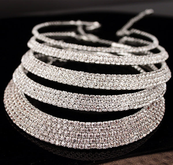 Classic Rhinestone Crystal Jewelry Set