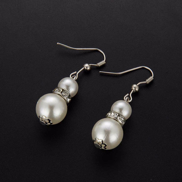 New Simulated Pearl Wedding Jewelry Set