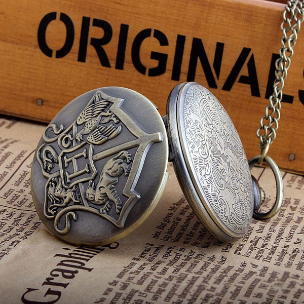 Vintage Style Harry Potter Hogwarts Pocket Watch