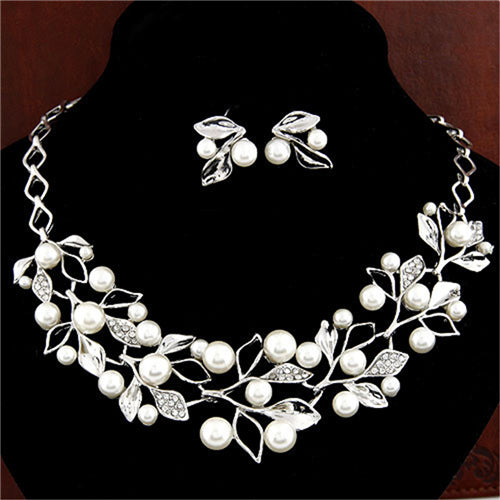 Elegant Simulated Bridal Jewelry Sets