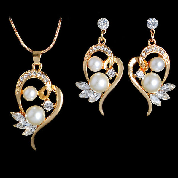 Elegant Simulated Bridal Jewelry Sets