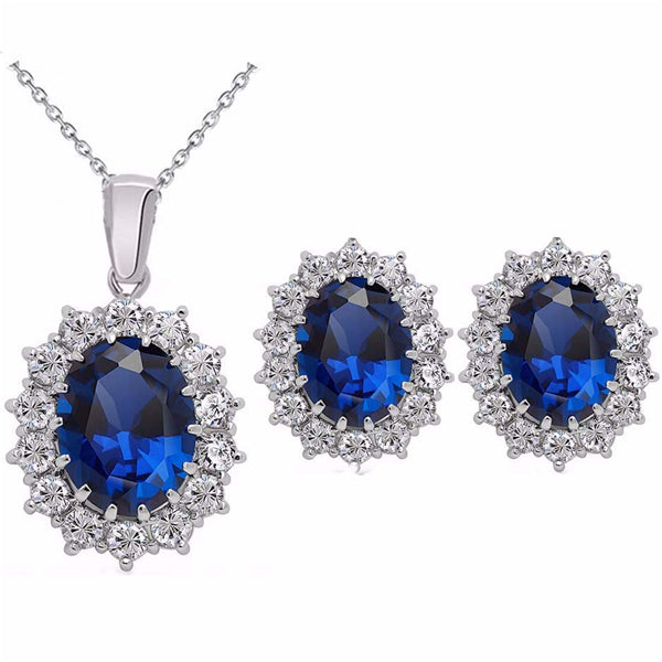 Fashion Crystal Stone Wedding Jewelry Sets