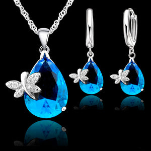 Sterling Silver Water Drop Necklace