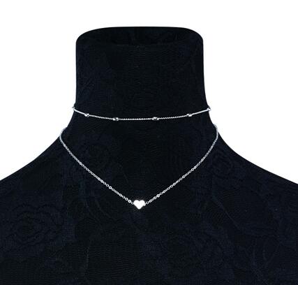 Bohemian Alloy Heart-Shaped Choker