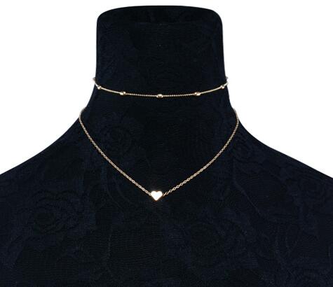 Bohemian Alloy Heart-Shaped Choker